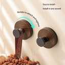 Wreath Hanger for Front Door, Heavy Duty Suction Cup Reef Hook for Glass Window/Over Door/Outdoor, Christmas/Thanksgiving/Halloween/July 4th/Easter/Valentine/Fall/Summer/Spring