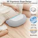 Pregnancy Pillows for Sleeping, Memory Foam W Shaped Maternity Pillow for Pregnant Women, Adjustable Travel Pregnancy Wedge Pillow with Cooling Removable Washable Cover, Support for Belly, Back(Grey)