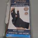 Copper Fit Unisex Hand Relief Compression Gloves (Black)