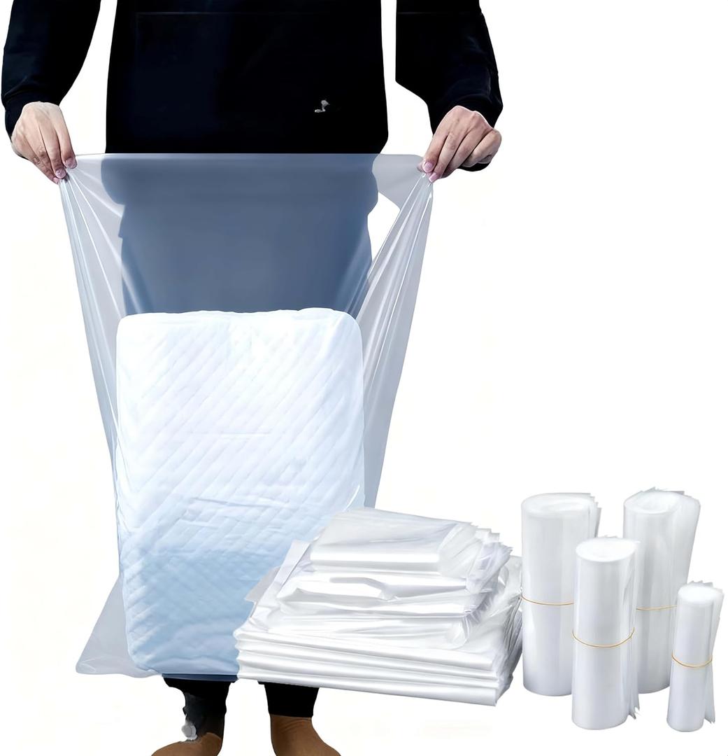 50 Pack Nylon Bags for Termite Fumigation 20x30 Inch Thick Storage Bags for Food and Household Items 2.36 Mil PE Barrier Bags with Resealable Design for Home Prep