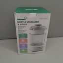 GROWNSY Bottle Sterilizer and Dryer, Compact Electric Steam Baby Bottle Sterilizer (Esterilizador de Biberones), Bottle Sanitizer for Baby Bottles, Pacifiers, Pump Parts (Grey)