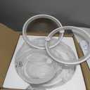 Ganeed Modern LED Flush Mount Lighting Fixture, Dimmable 8-Head Close to Ceiling Light Acrylic Chandeliers for Bedroom Living Room Dining Room Kitchen Office(100W/3000-6500K)