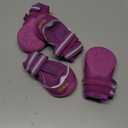 QUMY 4PCS Dog Boots for Large Dogs, Medium Dog Shoes & Paw Protectors for Hot Pavement, Summer Heat Protection, Mesh Breathable Nonslip Dog Booties for Hardfloors, Walking Running Hiking Purple, Size 3: 2.0''x2.5''(W*L) for 23-33 lbs