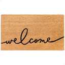 THEODORE MAGNUS Door Mat  Coir Doormat for Outdoor Entrance, Durable Welcome Mat with Non-Slip Backing, Perfect for Front Door and Entryway - Outdoor/Indoor - Warm Greeting - 17" x 30" (1'5" x 2'6" (Rectangular))