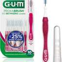 2 x GUM Proxabrush Go-Betweens - Moderate - Interdental Brushes - Soft Bristled Dental Picks for Plaque Removal & Gum Health - Safe for Braces & Dental Devices, 10 Count