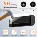 2 x Case Set for Switch 2 Case, Switch 2 Grip Accessories, Includes 1 Protective Case with Clear PC Back and TPU Ergonomic Grip, 2 9H Tempered Glass Screen Protectors, 8 Joycon Caps, and 8 Dust Plugs