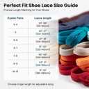 2 Pairs Flat Shoe Laces for Sneakers, 5/16" Wide Shoelaces for Sneakers in 27 Colors, Multiple Lengths for People