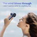 CIBAIL Mini Fan Portable Handheld - USB Rechargeable, 3 Speeds, 3H Max Cooling, Ultra Quiet, Lightweight Pocket Fan for Travel, Office, Home (Blue)