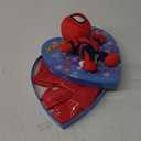 Spiderman Heart Box with Plush, Marvel Chocolate Candy Assortment, Valentines Gift for Boys, 14 Individually Wrapped Candies, 2.96 Ounces