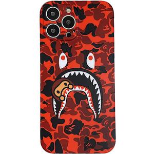 Hoolcase Blue Shark Face for iPhone 15 Pro Max 6.7 Inch Soft Case for Shark Teeth Fans Girls Kids Boys, Cartoon Cute Fun Funny Shockproof TPU Protective Case for iPhone 15 Promax (H-YU)