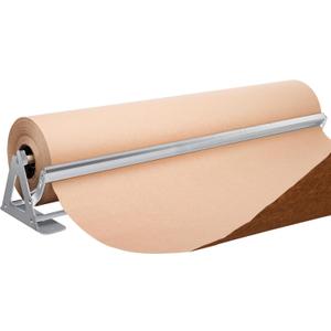 DIY Crew 36 Inch Paper Roll Dispenser and Cutter - Heavy-Duty Wall Mountable, Non Slip Tabletop - Kraft, Freezer, Butcher Paper - Up to 1000ft Rolls (Silver)