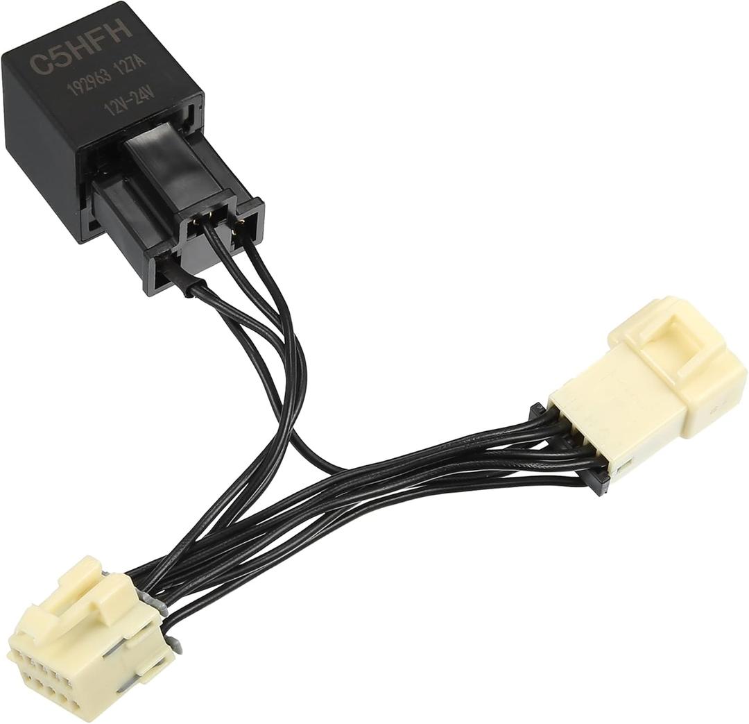 X AUTOHAUX LED Bypass Flash Harness C5HFH for Corvette Envy C5 1997-2004 with LED Bypass Harness Relay TPA Connector Fix Signal Super Fast Flash Tail Light Flash Harness Replace