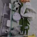 The Peanutshell Crib Mobile for Boys or Girls - White Musical Baby Crib Mobile with 12 Lullabies, Jungle Animal, Baby Safari Animals Nursery Decor