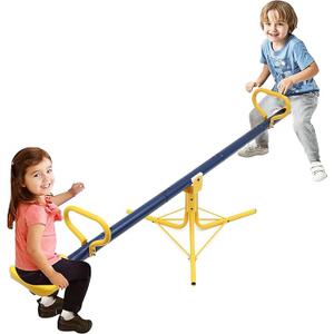 Teeter Totter,360 Degree Rotation Seesaw for Kids Outdoor for Ages 4-12, Sit and Spin Teeter Totter Kids Outdoor Play Equipment