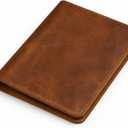 A5 Leather Journal 5.75x8.25 inches Refillable Journal Cover for Large Moleskine, Leather Handmade Notebook A5 Cover Large Leather Journal for Professionals (Tan)