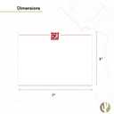 4 x Desert Cactus Boston University 10 Pack Notecards Stationery Cardstock Terriers BU Includes Envelopes Memo Party Thank You (Notecard 1a)