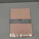 Seorsok Compatible with MacBook Air 13 Inch Case2022 2021 2020 2019 2018 Release A1932 A2179 M1 A2337,Elegant Leather Plastic Hard Shell Case Transparent Keyboard Cover,Pink PVC Grid No Logo Cutout