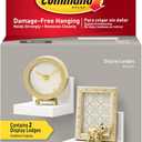 Command Display Ledges, Holds up to 2 lb, Quartz, 2 Ledges with 8 Medium Strips, Damage-Free Hanging Floating Shelf with Adhesive Strips, Personalize Living Room, Bedroom, Kids Room or Office, White