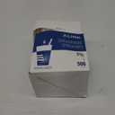 ALINK 500-Pack Clear Plastic Drinking Straws, Individually Wrapped Plastic Disposable Straight Party Straws - 7.75" x 0.23"