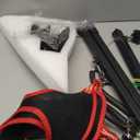 Dog Grooming Arm with Pet Grooming Hammock, getlstub 35" Pet Grooming Table Arm with Adjustable No Sit Haunch Holders, Dog Grooming Stand with Loop Noose for Small and Medium Pets (Black)