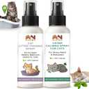 Cats Calming & Litter Training Spray Kit  2-Pack 150ml Duo, Cat Training Spray with Catnip Calm & Cat Litter Attractant, Helps Stop Cats from Urinating in House, Safe Behavior Aid