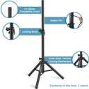 Vondynote Tripod Speaker Stands Adjustable Height from 33.5" to 53.5" PA DJ Short Tripod Speaker Stand Slim Mini Speaker Stand, Single
