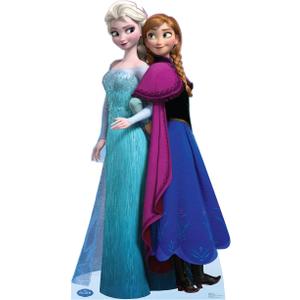 Cardboard People Elsa & Anna Life Size Cardboard Cutout Standup - Disney's Frozen (2013 Film)