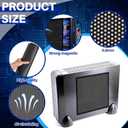 Woanger 1 Pcs 1000 x 300 mm DIY PC Case Dust Filter 0.5 mm High Airflow Hole PC Fan Mesh Filter Air Vent Covers PVC Dustproof Cover with 4 Magnetic Strip for Computer Chassis Speaker and More, Black