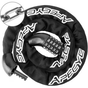 Heavy Duty Bike Chain Lock  5 Digit Combination Anti-Theft Bicycle Lock, 3FT/4FT/5FT Hardened Steel Square Links for E-Bike, Motorcycle, Scooter, Gate