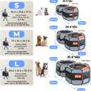 2-in-1 XLarge Pop Up Dog Playpen, Cat Puppy Pet Playpen, Indoor Outdoor Cats Enclosed, Cat Tent Crate Cage Kennel, Portable Playpen for Kitten and Small Animals(No Divider, Unified Space)
