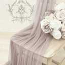 Cheesecloth Table Runner Cheese Cloth Sheer Boho Rustic Gauze 120 Inch 10FT for Wedding Party Birthday Home Decor (Dusty Pink, 1 Pack)