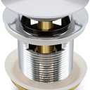 FerdY Pop-up Drain for Freestanding Bathtub, Polished Chrome Finish, cUPC Certification, Freestanding Bathtub Drain Stopper