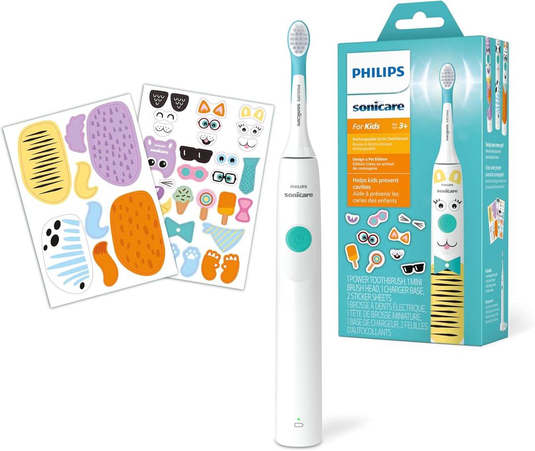 Philips Sonicare for Kids Design a Pet Edition, Corded Electric, HX3601 Philips Sonicare for Kids Design a Pet Edition, Corded Electric, HX3601