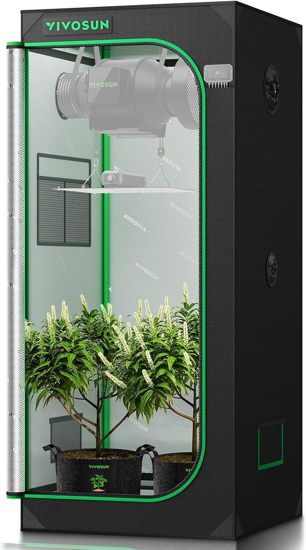 VIVOSUN 28"x28"x63"Grow Tent Extra Large 2x2 Indoor Grow Tents Lightproof