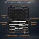 ReluxGo 5-Piece Ball Joint Separator Set, Pickle Fork Tool Set, Tie Rod Removal Tool Set, 1-1/8", 15/16", 11/16", for Cars and Light Vans, with Suitcase