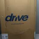 Drive Medical Two-Button Folding Walker with Wheels, Height Adjustable