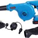 Cordless Blower,3- in-1 Portable Mini Air Blower 21v Lithium Battery,Small Dust Cleaner for Inflatable,Fans,Lily Windows,Keyboards,Cars by MKMKYEE (Blue)