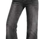EMMIOL Flare Jeans for Women High Waisted Bootcut Jeans for Women Stretchy Denim Bell Bottom Pants Y2K School Outfits (Black)