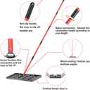 Zenhosit Lawn Leveling Rake - Lawn Leveler with 78" Adjustable Steel Handle, 30"x10" Ground Plate for Yard, Grass, Level Soil, Dirt Ground or Golf Field
