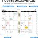 2 x Academic Planner 2026-2027, Jul 2026-Jun 2027 Monthly & Weekly Planner | 8.5" x 11" Pretty Calendar Planner for Women, Hardcover Organizer with tabs, School Office Home Supplies, Starlit Peaks