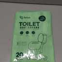 Relyo Disposable Toilet Seat Cover for Travel  20 Pack with Covers Wrapped in Sets of 2, Non-Flushable Liners, Fits Most Seats  Kids, Toddlers, Adults (Waves, 20)