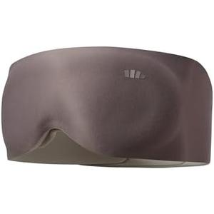 BENEUNDER Sleep Mask for Women Men,3D Contoured Cup Weighted Eye Mask, 100% Light Blockout Blindfold for Flight Nap Travel (Dark Grayish Brown)