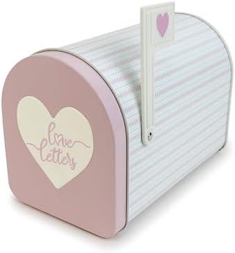 Designstyles Willow&Riley Mailbox for Gifts - Mini Mailbox Tin for Party Favors, Classroom Prize Supplies - Love Box for Exchange Gifts and Greeting Cards