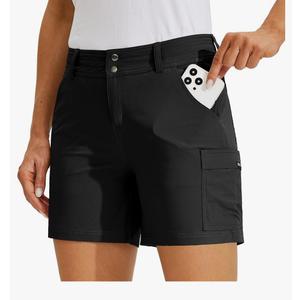 Willit Women's Golf Cargo Shorts Quick Dry Hiking Athletic Casual Summer Shorts with Pockets 5". M