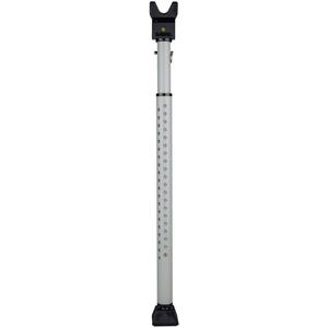 SABRE Adjustable Door Security Bar with Vibration Detecting Alarm, 115dB Alarm Audible Up To 1,100 Ft (335 m), Adjusts To Fit Most Hinged & Sliding Doors, Rubberized Foot for Strong Grip, Collapsible