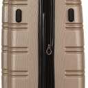 Rockland Melbourne Hardside 2 Piece Expandable Spinner Wheel Luggage Set, (20"/28"), Champagne