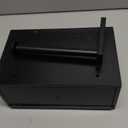 Wooden Toilet Paper Holder with Shelf, Rustic Adhesive Bathroom Toilet Paper Holder Wall Mount with Storage, Farmhouse Toilet Tissue Holder with Wipes Dispenser (Black)