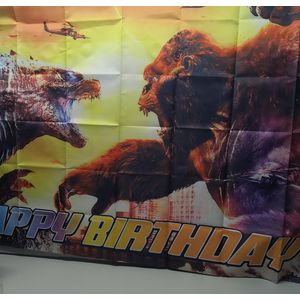 Two Three Kingdoms Godzilla Background Godzilla Vs. Monster King Kong Theme Back 56*38