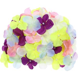 BESPORTBLE Women Swimming Cap- Floral Swim Cap for Womens, Breathable Swim Caps- Petal Bathing Cap