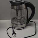 Chefman Electric Kettle with Temperature Control, 5 Presets LED Indicator Lights, Removable Tea Infuser, Glass Tea Kettle & Hot Water Boiler, 360 Swivel Base, BPA Free, Stainless Steel, 1.8 Liters